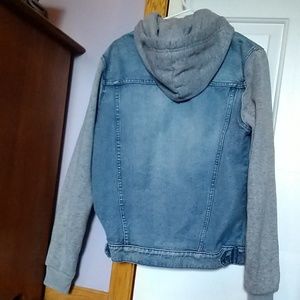 h&m hooded denim jacket